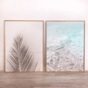 Conjunto Cuadros Canvas Mar-Palmera