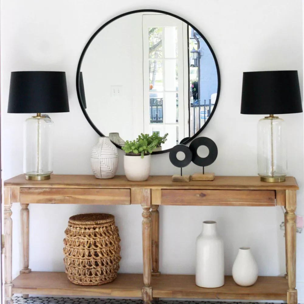 Espejo Circular Fierro Rita Dorado 50 cm (en stock) - Imagen 2