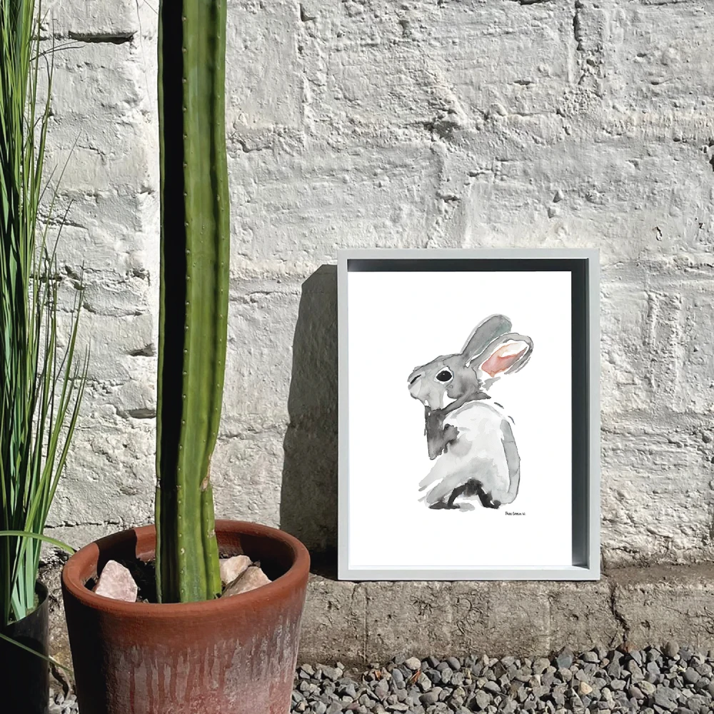 Cuadro Conejo (acuarela) - Imagen 2
