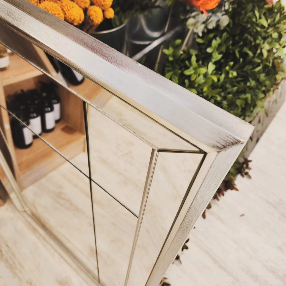 Espejo Marco Espejo Plateado 90x60 cm - Imagen 2