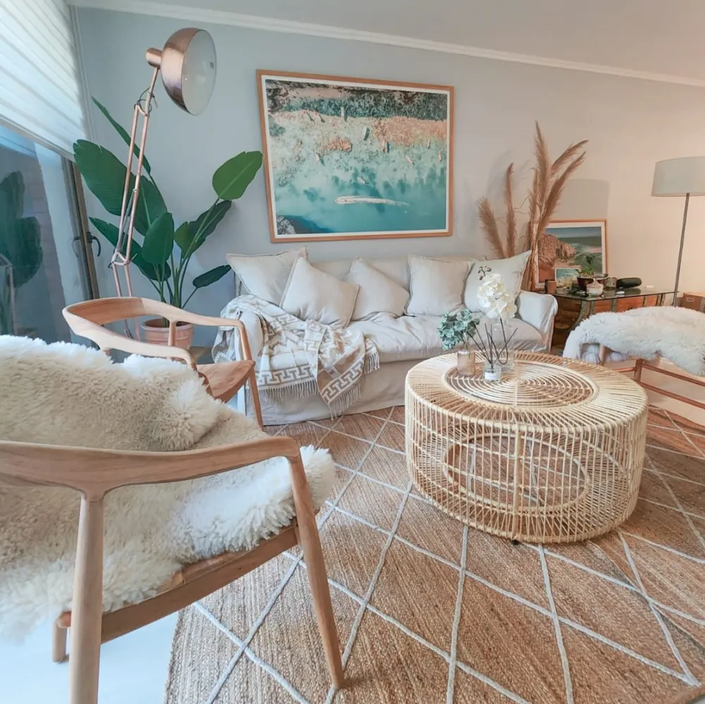 Manta Alpaca Étnica Beige - Imagen 4